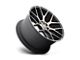 Niche Intake Matte Black with Machined Ring Wheel; 19x8.5; 35mm Offset (93-98 Jeep Grand Cherokee ZJ)