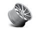 Niche Invert Gloss Silver Machined Wheel; 20x10.5; 45mm Offset (84-01 Jeep Cherokee XJ)