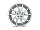 Niche Invert Gloss Silver Machined Wheel; 20x10.5; 45mm Offset (84-01 Jeep Cherokee XJ)