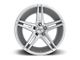 Niche Turin Gloss Silver Machined Wheel; 18x8 (97-06 Jeep Wrangler TJ)