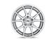 Niche Messina Gloss Silver Wheel; 18x8 (97-06 Jeep Wrangler TJ)