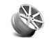 Niche Verona Gloss Silver Machined Wheel; 20x10 (97-06 Jeep Wrangler TJ)