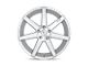 Niche Verona Gloss Silver Machined Wheel; 20x10 (87-95 Jeep Wrangler YJ)