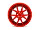 Niche Misano Candy Red Wheel; 18x8 (97-06 Jeep Wrangler TJ)