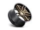 Niche Methos Matte Bronze with Black Bead Ring Wheel; 20x10 (97-06 Jeep Wrangler TJ)