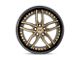 Niche Methos Matte Bronze with Black Bead Ring Wheel; 20x10; 40mm Offset (84-01 Jeep Cherokee XJ)