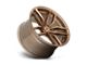 Niche Vosso Glossy Bronze Brushed Wheel; 18x8; 40mm Offset (84-01 Jeep Cherokee XJ)