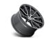 Niche Gemello Gloss Anthracite Machined Wheel; 20x10.5; 40mm Offset (84-01 Jeep Cherokee XJ)