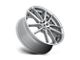 Niche DFS Gloss Silver Machined Wheel; 22x9; 38mm Offset (84-01 Jeep Cherokee XJ)