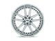 Niche DFS Gloss Silver Machined Wheel; 22x9; 38mm Offset (84-01 Jeep Cherokee XJ)