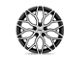 Niche Mazzanti Gloss Black Brushed Face Wheel; 19x9.5 (97-06 Jeep Wrangler TJ)