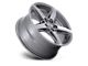 Niche Teramo Anthracite Brushed Face Tint Clear Wheel; 18x8; 30mm Offset (87-95 Jeep Wrangler YJ)