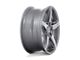 Niche Teramo Anthracite Brushed Face Tint Clear Wheel; 18x8; 30mm Offset (87-95 Jeep Wrangler YJ)