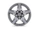 Niche Teramo Anthracite Brushed Face Tint Clear Wheel; 18x8; 30mm Offset (87-95 Jeep Wrangler YJ)