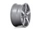 Niche Teramo Anthracite Brushed Face Tint Clear Wheel; 20x11 (87-95 Jeep Wrangler YJ)