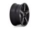 Niche Teramo Matte Black with Double Dark Tint Face Wheel; 18x8; 40mm Offset (84-01 Jeep Cherokee XJ)