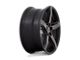 Niche Teramo Matte Black with Double Dark Tint Face Wheel; 20x10.5 (87-95 Jeep Wrangler YJ)