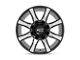 Moto Metal Spider Gloss Black Machined Wheel; 20x10; 12mm Offset (20-24 Jeep Gladiator JT)