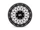 Moto Metal Stinger Gloss Black Machined Wheel; 22x12; -44mm Offset (20-24 Jeep Gladiator JT)