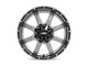 Moto Metal MO970 Gloss Gray Center with Gloss Black Lip Wheel; 20x10; 12mm Offset (20-24 Jeep Gladiator JT)