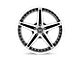 Motegi D5S Gloss Black Machined Wheel; 20x8.5; 42mm Offset (84-01 Jeep Cherokee XJ)