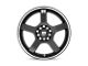 Motegi FS5 Gloss Black Machined Flange Wheel; 18x8 (97-06 Jeep Wrangler TJ)