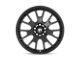 Motegi MS7 Matte Black Wheel; 17x8 (87-95 Jeep Wrangler YJ)