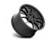 Motegi SS5 Satin Black Wheel; 17x8 (97-06 Jeep Wrangler TJ)