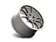 Motegi SS5 Gunmetal with Machined Lip Wheel; 18x9.5 (97-06 Jeep Wrangler TJ)