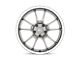 Motegi SS5 Gunmetal with Machined Lip Wheel; 18x9.5; 40mm Offset (84-01 Jeep Cherokee XJ)