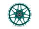 Motegi Tsubaki Hokkaido Green with Machined Lip Wheel; 18x8.5; 35mm Offset (97-06 Jeep Wrangler TJ)