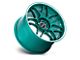 Motegi Tsubaki Hokkaido Green with Machined Lip Wheel; 18x9.5 (84-01 Jeep Cherokee XJ)