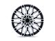 Niche Calabria 5 Gloss Black Machined Wheel; 20x9 (87-95 Jeep Wrangler YJ)