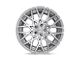 Rotiform BLQ Gloss Silver Machined Wheel; 18x8.5 (97-06 Jeep Wrangler TJ)