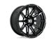 XD Outbreak Gloss Black Milled Wheel; 17x8 (87-95 Jeep Wrangler YJ)