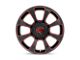 XD Reactor Gloss Black Milled with Red Tint Wheel; 20x10; -18mm Offset (20-24 Jeep Gladiator JT)