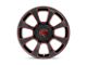 XD Reactor Gloss Black Milled with Red Tint 5-Lug Wheel; 20x9; 18mm Offset (14-21 Tundra)