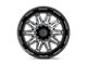 XD Gunner Gloss Black Machined with Gray Tint Wheel; 22x10 (07-18 Jeep Wrangler JK)