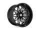 XD Gunner Gloss Black Milled Wheel; 22x12 (07-18 Jeep Wrangler JK)