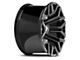 Hartes Metal Hawkish Gloss Black Milled 5-Lug 5-Lug Wheel; 20x10; -18mm Offset (07-13 Tundra)