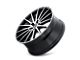 Kraze Stunna Matte Black Machined Wheel; 18x8; 40mm Offset (87-95 Jeep Wrangler YJ)