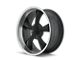 Ridler 695 Matte Black Machined Wheel; 18x9.5; 6mm Offset (97-06 Jeep Wrangler TJ)