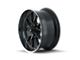 Ridler 650 Matte Black with Polished Lip Wheel; 18x9.5; 0mm Offset (87-95 Jeep Wrangler YJ)