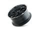 Ridler 650 Matte Black with Polished Lip Wheel; 18x8; 0mm Offset (87-95 Jeep Wrangler YJ)