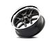 Ridler 610 Matte Black with Polished Lip 5-Lug Wheel; 17x8; 0mm Offset (05-15 Tacoma)