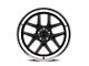 Ridler 610 Matte Black with Polished Lip Wheel; 17x8; 0mm Offset (87-95 Jeep Wrangler YJ)