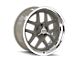 Ridler 610 Gloss Grey with Polished Lip Wheel; 17x8; 0mm Offset (97-06 Jeep Wrangler TJ)