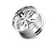 Ridler 608 Chrome Wheel; 18x9; 0mm Offset (97-06 Jeep Wrangler TJ)