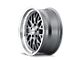 Ridler 607 Gloss Grey Machined Wheel; 18x9.5; 6mm Offset (87-95 Jeep Wrangler YJ)