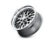 Ridler 607 Gloss Grey Machined Wheel; 18x9.5; 6mm Offset (87-95 Jeep Wrangler YJ)